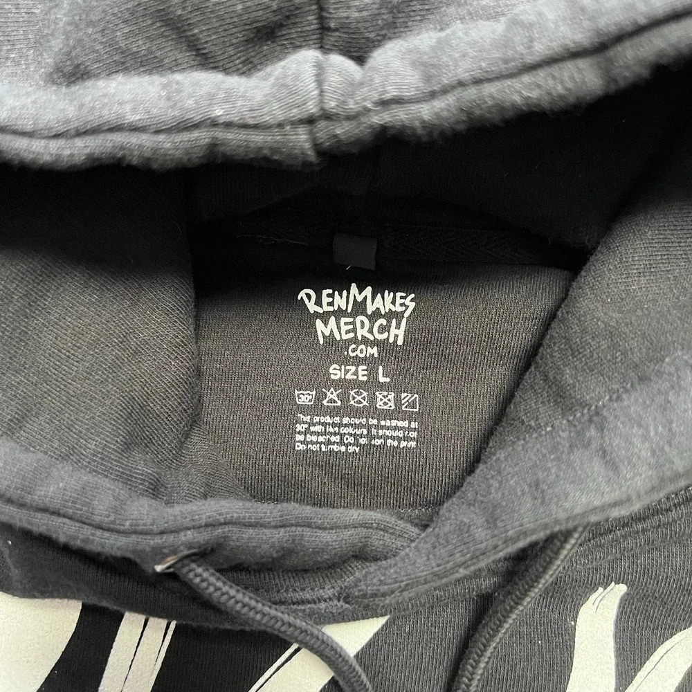 Ren Gill Sick Boi Track List Hoodie Large Black Ren Makes Merch - Picture 5 of 7